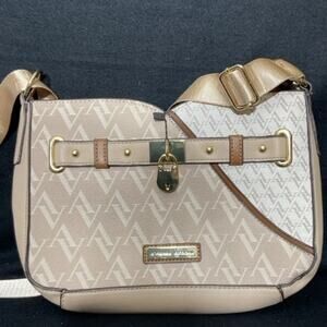 Adrienne Vittadini Serafina Signature Hobo Handbag NWT